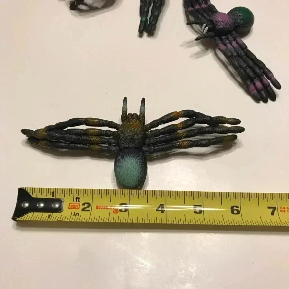Black Spider Napkin Rings 1994 Bendable Halloween
